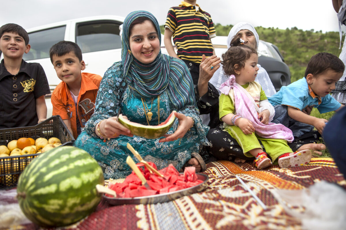 Picture of Afghan woman and children